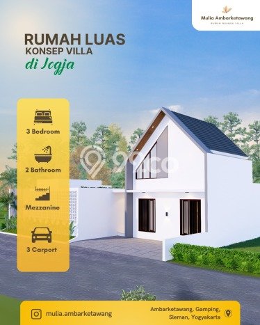 Jual Rumah Eksklusif 3 KT di Sleman, Yogyakarta Jual Rumah Eksklusif 3 KT di Sleman, Yogyakarta