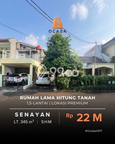 For Sale! Luxury House LT 345m2 Desain Modern di Senayan For Sale! Luxury House LT 345m2 Desain Modern di Senayan