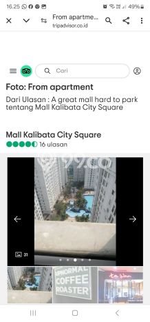 Dijual Apartemen 2 KT 1 KM di Kalibata Luas 36m2 Dijual Apartemen 2 KT 1 KM di Kalibata Luas 36m2