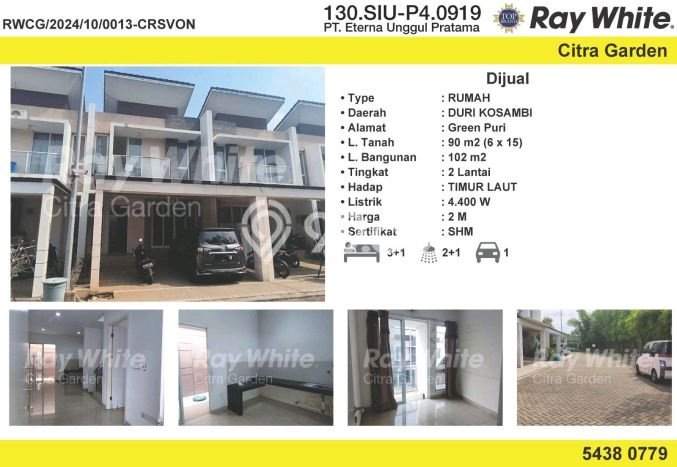 Rumah Strategis Modern Lb 102m2 di Cengkareng, Jakarta Barat Rumah Strategis Modern Lb 102m2 di Cengkareng, Jakarta Barat