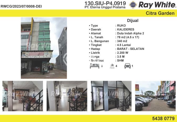 Ruko Bagus Dijual LB 120m2 Lokasi Strategis Jakarta Barat Area Cocok untuk Bisnis Ruko Bagus Dijual LB 120m2 Lokasi Strategis Jakarta Barat Area Cocok untuk Bisnis