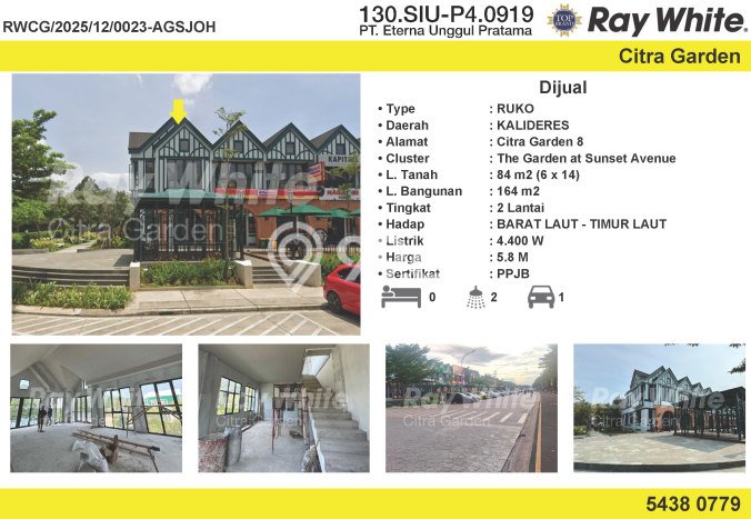 Paling Dicari! Ruko Dijual di Citra Garden Harga Kompetitif Paling Dicari! Ruko Dijual di Citra Garden Harga Kompetitif