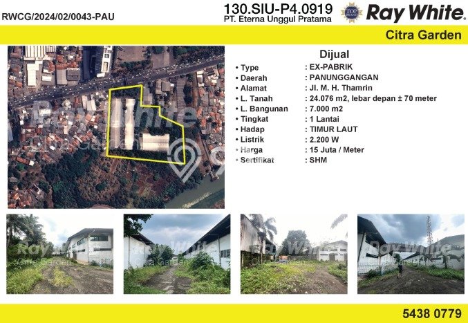 PELUANG EMAS! Pabrik Kawasan Pinang, Luas 7000m2m², Potensi Sewa Tinggi PELUANG EMAS! Pabrik Kawasan Pinang, Luas 7000m2m², Potensi Sewa Tinggi