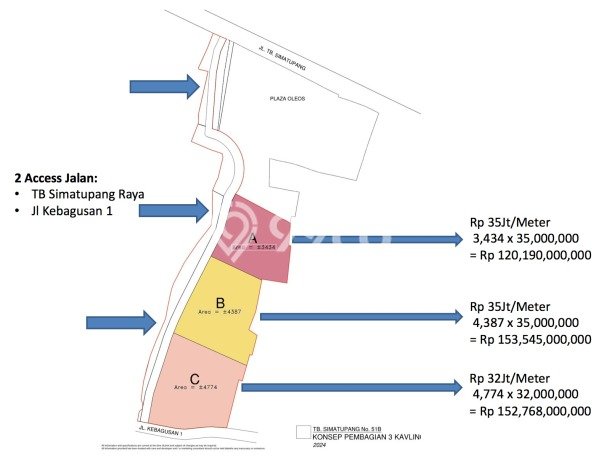 Tanah Kavling untuk Dijual di Pasar Minggu Jakarta Selatan 17714m2 Tanah Kavling untuk Dijual di Pasar Minggu Jakarta Selatan 17714m2
