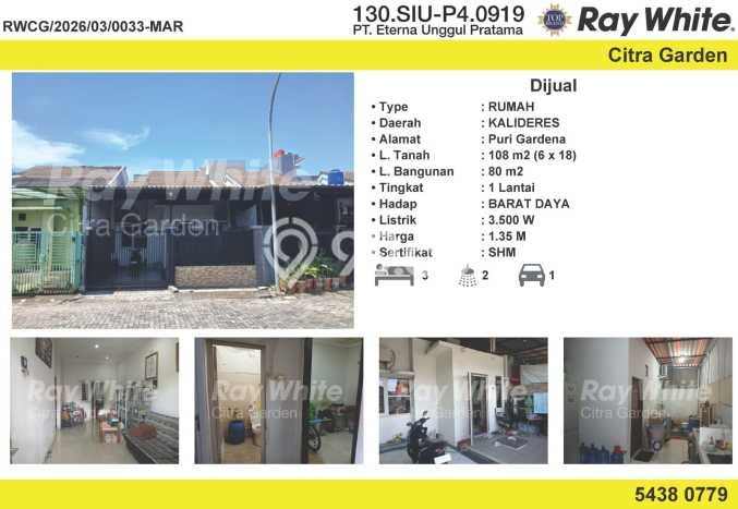 Rumah Minimalis 3 Kamar LT 108m2 di Kalideres Rumah Minimalis 3 Kamar LT 108m2 di Kalideres