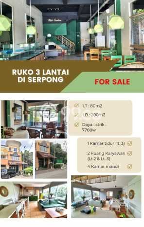 Ruko Dijual Lokasi Emas di Serpong Luas 200m2 Ruko Dijual Lokasi Emas di Serpong Luas 200m2