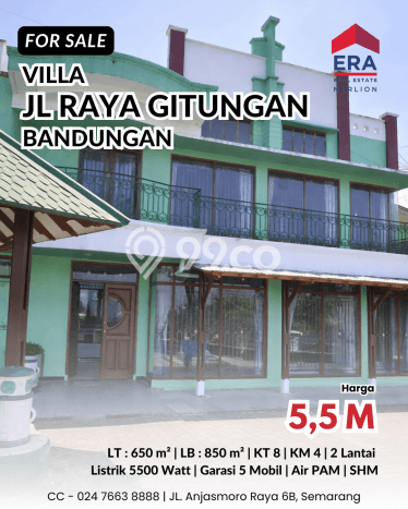 Vila Strategis di Bandungan, Area 650m2m², Dekat ke berbagai kebutuhan Vila Strategis di Bandungan, Area 650m2m², Dekat ke berbagai kebutuhan