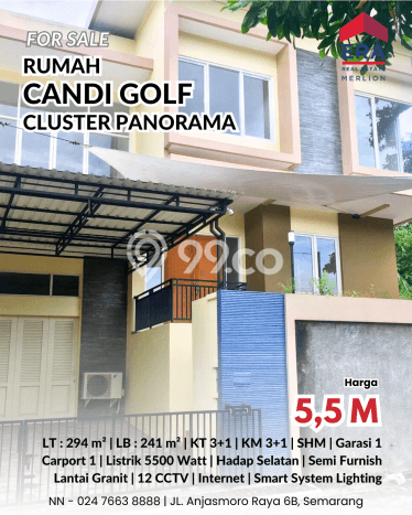 Rumah Elit Modern Tanpa Renovasi di Candi Golf Semarang Rumah Elit Modern Tanpa Renovasi di Candi Golf Semarang