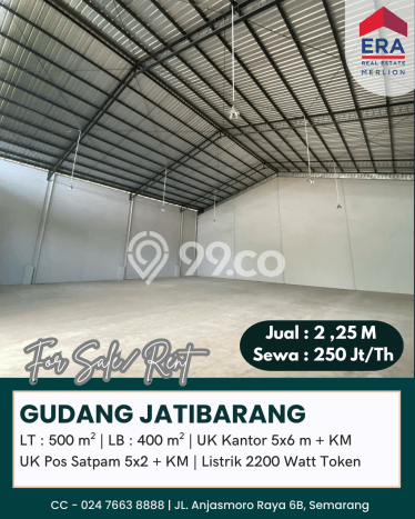 Gudang Komersial Disewakan di Mijen Semarang Luas 400m2 Gudang Komersial Disewakan di Mijen Semarang Luas 400m2