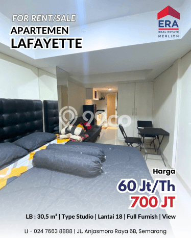 Untuk Dijual Apartemen 1 KT & 1 KM di Semarang Lokasi Strategis Untuk Dijual Apartemen 1 KT & 1 KM di Semarang Lokasi Strategis
