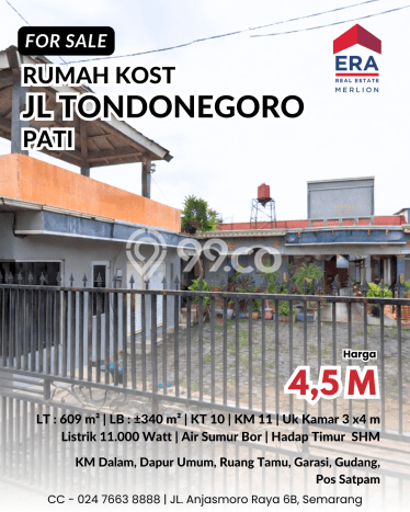 Aset Investasi! Kost Dijual di Pati, Pati, 10 KT, 11 KM, Luas 340m2 Aset Investasi! Kost Dijual di Pati, Pati, 10 KT, 11 KM, Luas 340m2