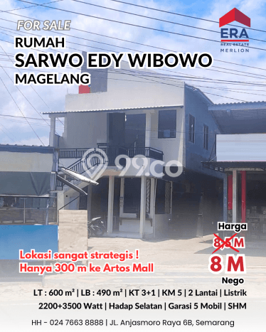 Rumah Eksklusif Siap Huni LT 600m2 di Mertoyudan, Magelang Rumah Eksklusif Siap Huni LT 600m2 di Mertoyudan, Magelang