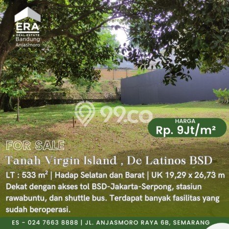 Dijual Tanah di Tangerang, Luas 533m2 SHM Dijual Tanah di Tangerang, Luas 533m2 SHM