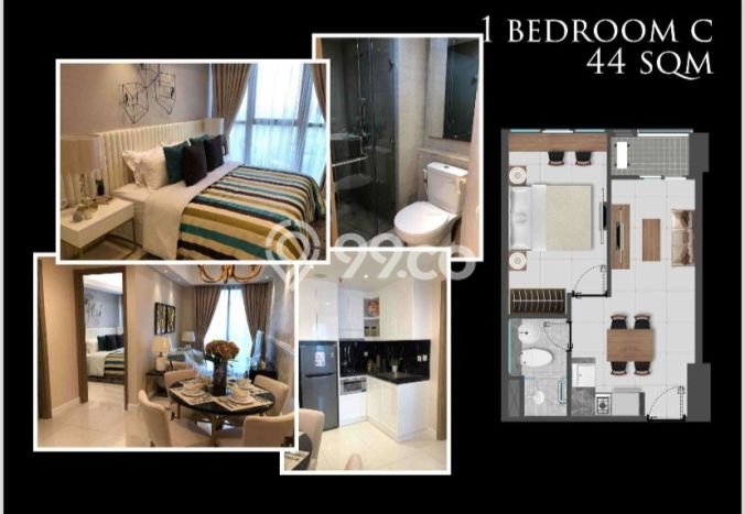 Apartemen Cozy Dijual di Jakarta Utara Spesifikasi 1 KT, 1 KM Apartemen Cozy Dijual di Jakarta Utara Spesifikasi 1 KT, 1 KM