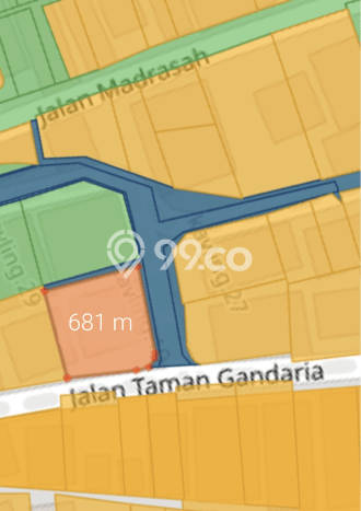 Tanah Dijual Area Strategis di Gandaria Jakarta Selatan 681m2 Tanah Dijual Area Strategis di Gandaria Jakarta Selatan 681m2