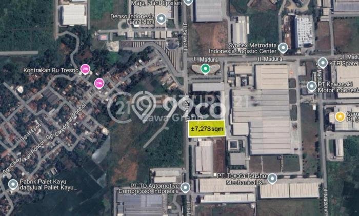 Tanah Lokasi Potensial Kawasan , Luas 7273m2m², Akses ke Pusat Kota, Lingkungan Asri Tanah Lokasi Potensial Kawasan , Luas 7273m2m², Akses ke Pusat Kota, Lingkungan Asri