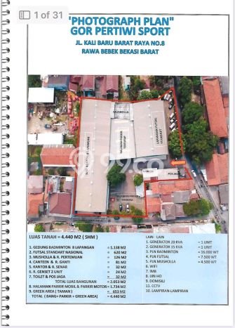 Tanah Komersial Dijual di Bekasi Barat Bekasi 4440m2 Tanah Komersial Dijual di Bekasi Barat Bekasi 4440m2