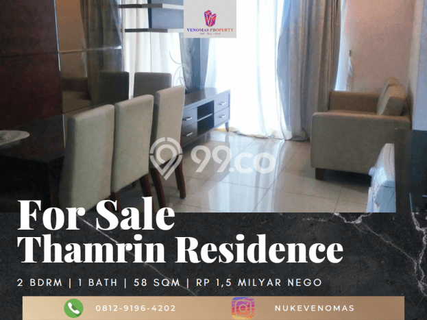 Hunian Apartemen Ideal untuk Dijual di Jakarta Pusat dengan 2 Kamar Hunian Apartemen Ideal untuk Dijual di Jakarta Pusat dengan 2 Kamar