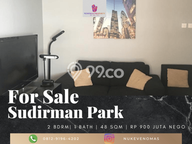 Apartemen Modern Dijual di Tanah Abang, Jakarta Pusat Punya 2 KT / 1 Kamar Mandi Apartemen Modern Dijual di Tanah Abang, Jakarta Pusat Punya 2 KT / 1 Kamar Mandi