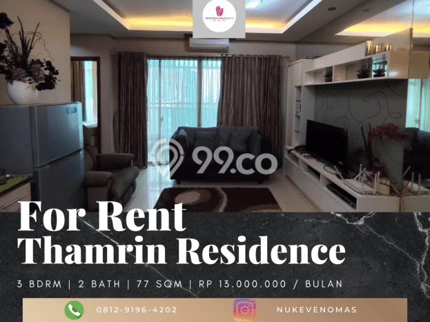Apartemen Kawasan Tanah Abang, 2 KM, Luas 77m², Kawasan Tanah Abang, Jakarta Pusat, Jakarta Pusat Apartemen Kawasan Tanah Abang, 2 KM, Luas 77m², Kawasan Tanah Abang, Jakarta Pusat, Jakarta Pusat