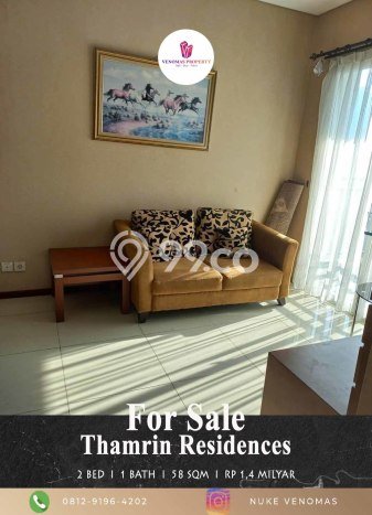 Apartemen Modern Dijual di Tanah Abang, Jakarta Pusat Dilengkapi 2 KT dan 1 KM Apartemen Modern Dijual di Tanah Abang, Jakarta Pusat Dilengkapi 2 KT dan 1 KM