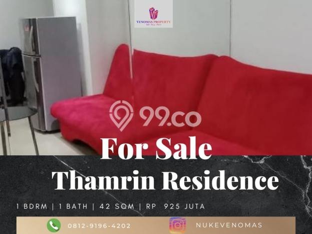 Apartemen Cozy Dijual di Jakarta Pusat Spesifikasi 1 KT, 1 KM Apartemen Cozy Dijual di Jakarta Pusat Spesifikasi 1 KT, 1 KM