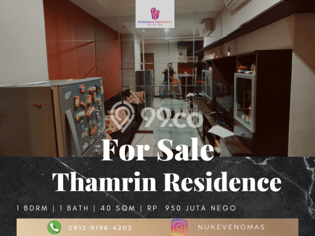 Hunian Apartemen 1 KT 1 KM di Tanah Abang, Jakarta Pusat Dijual Cepat Hunian Apartemen 1 KT 1 KM di Tanah Abang, Jakarta Pusat Dijual Cepat