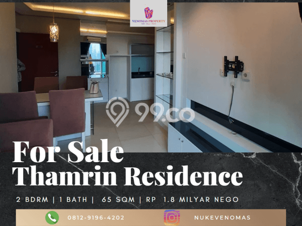 Dijual Apartemen 2 KT & 1 KM di Jakarta Pusat Area Strategis Dijual Apartemen 2 KT & 1 KM di Jakarta Pusat Area Strategis