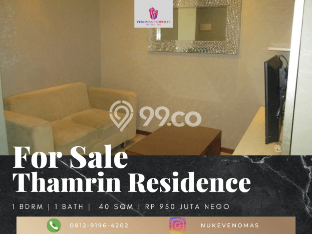 Dijual Apartemen 1 KT 1 KM di Tanah Abang Dijual Apartemen 1 KT 1 KM di Tanah Abang