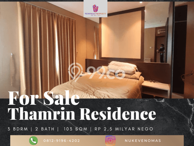 Dijual Apartemen di Tanah Abang, Jakarta Pusat Punya 3 Kamar Tidur Dijual Apartemen di Tanah Abang, Jakarta Pusat Punya 3 Kamar Tidur