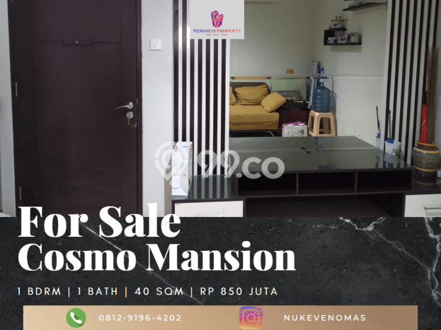 Apartemen Ideal Dijual di Tanah Abang, Jakarta Pusat Punya 1 KT / 1 Kamar Mandi Apartemen Ideal Dijual di Tanah Abang, Jakarta Pusat Punya 1 KT / 1 Kamar Mandi