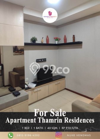 Untuk Dijual Apartemen Nyaman di Tanah Abang Jakarta Pusat 1 Kamar Tidur Untuk Dijual Apartemen Nyaman di Tanah Abang Jakarta Pusat 1 Kamar Tidur
