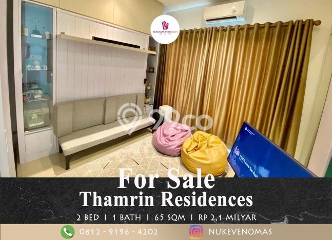 Siap Huni Apartemen di Jakarta Pusat 2 Kamar & 1 Kamar Mandi, Luas 65m2 Siap Huni Apartemen di Jakarta Pusat 2 Kamar & 1 Kamar Mandi, Luas 65m2