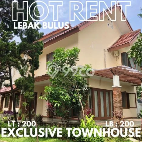 Jarang Ada! Rumah Sewa 3 Kamar Nyaman Siap Huni Lebak Bulus Jarang Ada! Rumah Sewa 3 Kamar Nyaman Siap Huni Lebak Bulus