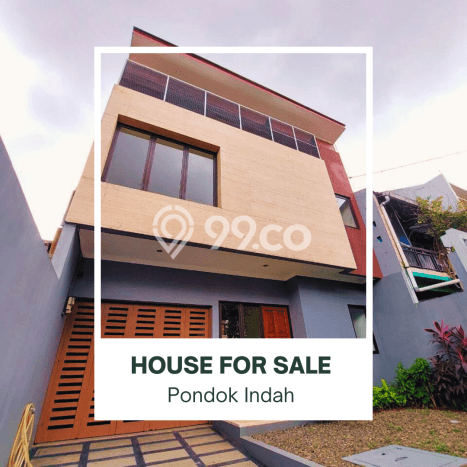 For Sale! Premium House LT 140m2 Desain Elegan di Pondok Indah For Sale! Premium House LT 140m2 Desain Elegan di Pondok Indah