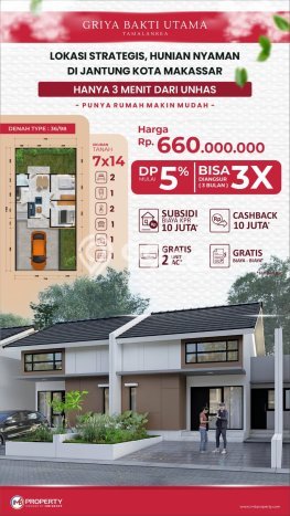 Rumah Modern Minimalis 2 KT Siap Huni di Tamalanrea Rumah Modern Minimalis 2 KT Siap Huni di Tamalanrea