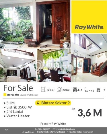 Ready to Use! Luxury House LT 221m2 Desain Modern di Bintaro Ready to Use! Luxury House LT 221m2 Desain Modern di Bintaro