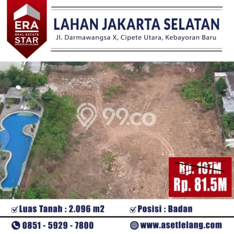 Tanah Kawasan Kebayoran Baru, Luas 2096m2m², Status Hak Milik, Akses Kebayoran Baru, Jakarta Selatan, Jakarta Selatan Tanah Kawasan Kebayoran Baru, Luas 2096m2m², Status Hak Milik, Akses Kebayoran Baru, Jakarta Selatan, Jakarta Selatan