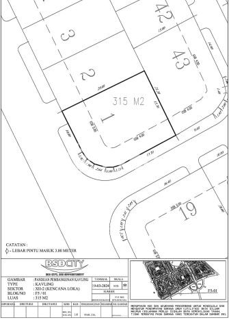 Tanah Area Berkembang Kawasan BSD Kencana Loka, Luas 315m², Akses ke Pusat Kota Tanah Area Berkembang Kawasan BSD Kencana Loka, Luas 315m², Akses ke Pusat Kota