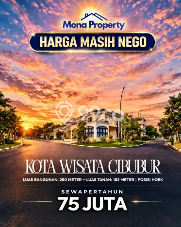 Rumah sewa siap pakai 3 Kamar Tidur di Kota Wisata, Jakarta Timur Rumah sewa siap pakai 3 Kamar Tidur di Kota Wisata, Jakarta Timur