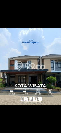 For Sale! Luxury House LT 128m2 Desain Elegan di Kota Wisata For Sale! Luxury House LT 128m2 Desain Elegan di Kota Wisata