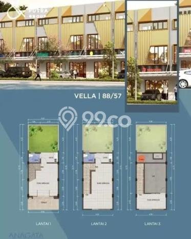 Ruko Dijual di Prime Area Bekasi Luas 88m2 Ruko Dijual di Prime Area Bekasi Luas 88m2
