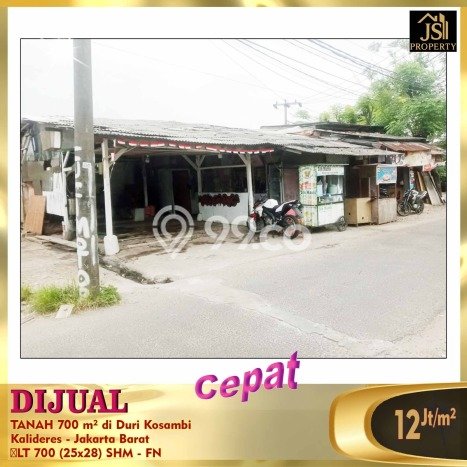 Tanah Dijual di Jakarta Barat Seluas 700m2 Strategis Tanah Dijual di Jakarta Barat Seluas 700m2 Strategis