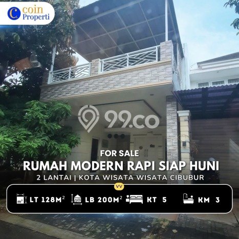 Rumah Minimalis 5 KT LT 128m2 di Kota Wisata Rumah Minimalis 5 KT LT 128m2 di Kota Wisata