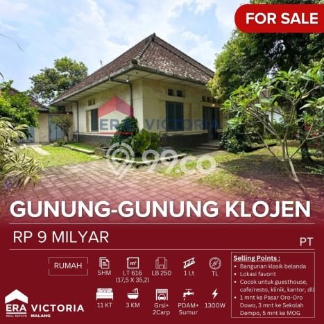 Best Deal Hunian Premium Ideal dan Luas di Klojen, Malang Best Deal Hunian Premium Ideal dan Luas di Klojen, Malang