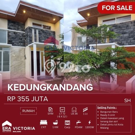 Rumah Budget Terbaik Siap Huni Area Kedungkandang LT 72m2 Rumah Budget Terbaik Siap Huni Area Kedungkandang LT 72m2