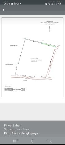 Tanah Strategis Dijual di Subang Subang 9326m2 Tanah Strategis Dijual di Subang Subang 9326m2