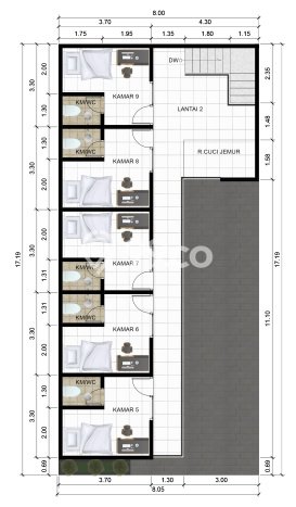 Kost Dijual Lokasi Ngaglik, Sleman, Spesifikasi 9 Kamar Tidur dan Luas 200m2 Kost Dijual Lokasi Ngaglik, Sleman, Spesifikasi 9 Kamar Tidur dan Luas 200m2