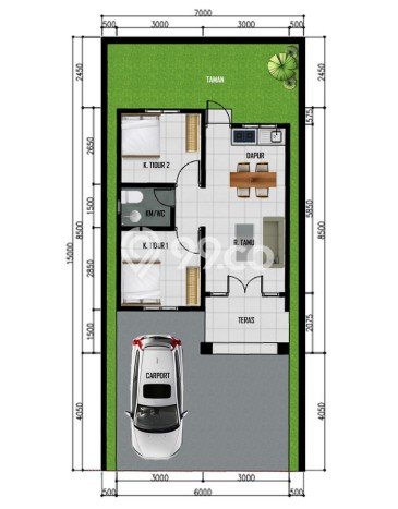 Rumah Strategis Minimalis Lb 50m2 di Sukarame, Bandar Lampung Rumah Strategis Minimalis Lb 50m2 di Sukarame, Bandar Lampung