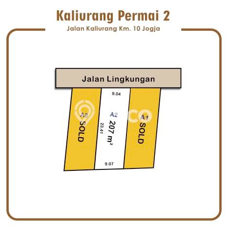 Tanah di Sleman, Luas 207m², Area Strategis, Lingkungan Asri Tanah di Sleman, Luas 207m², Area Strategis, Lingkungan Asri